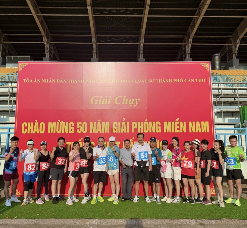 Đoàn Luật sư TP. Cần Thơ tham gia giải Marathon do TAND TP. Cần Thơ tổ chức