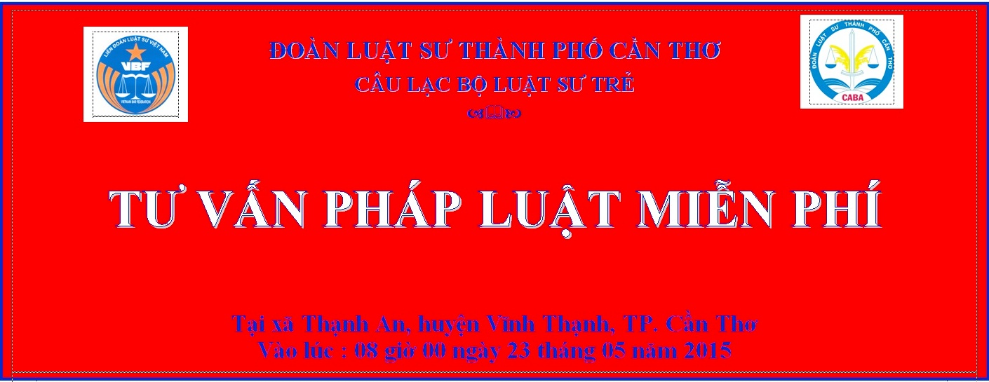 Chương trình tư vấn pháp luật miễn phí