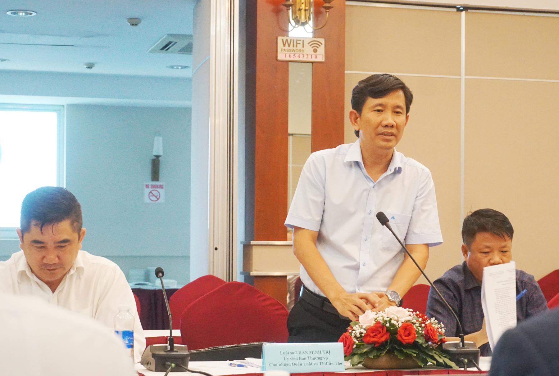 Ban Thường vụ Liên đoàn Luật sư Việt Nam làm việc với Đoàn Luật sư TP. Cần Thơ